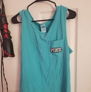 PINK Light Blue Tank Top